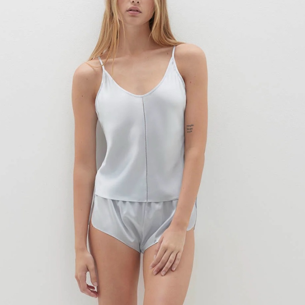 NAKED CASHMERE JOLENE SILK PJ SHORT SET